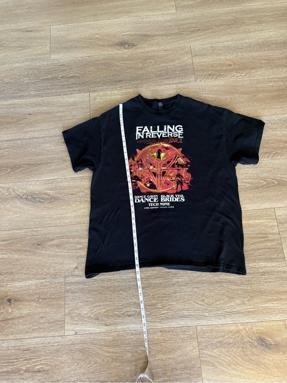 Falling In Reverse Black Graphic Band Tee View 2